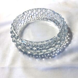 Vintage Glass Ashtray/Trinket Tray Non Smoking Home 4 3/4” X 1 1/4”